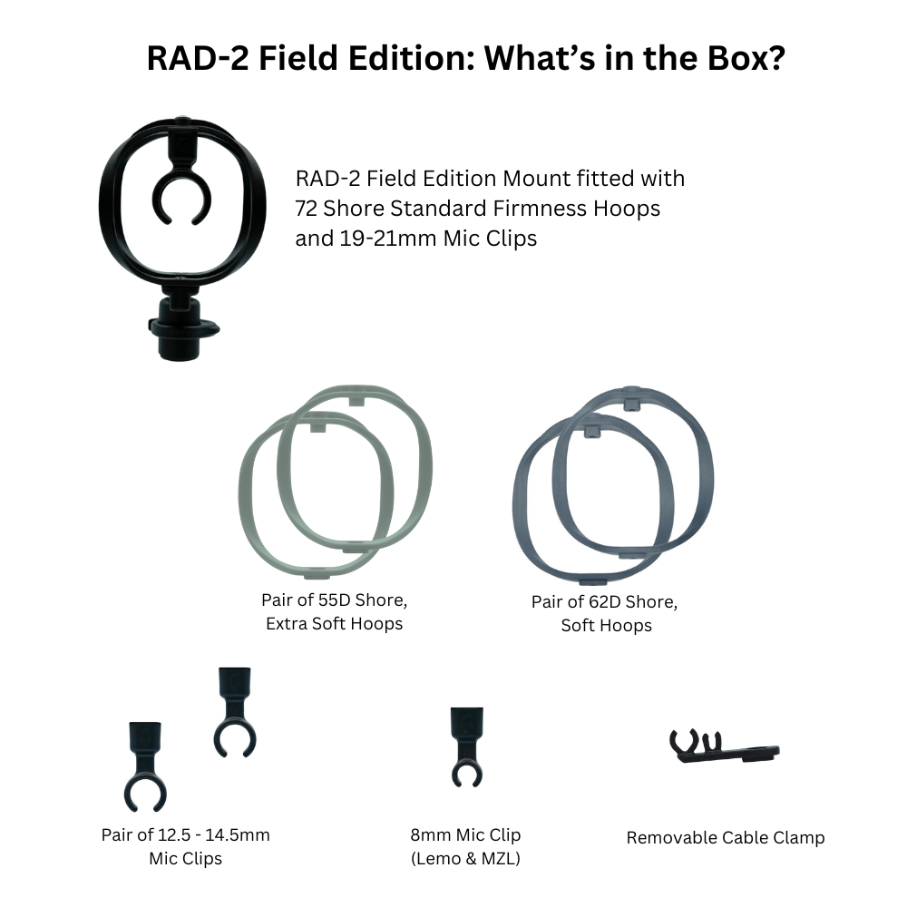 RAD-2 Field Edition Microphone Shock Mount, Pair