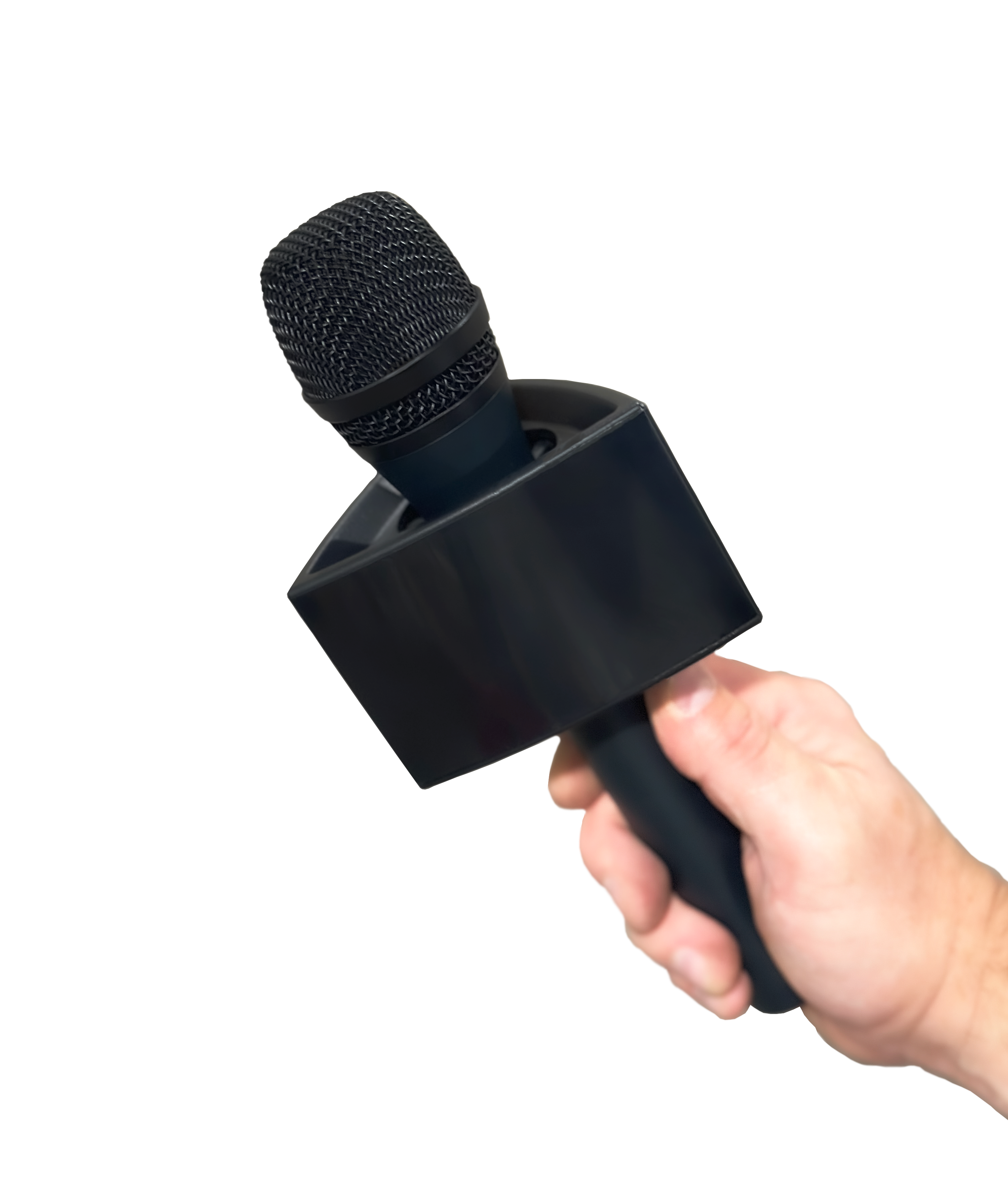 Triangular Black Microphone Flag