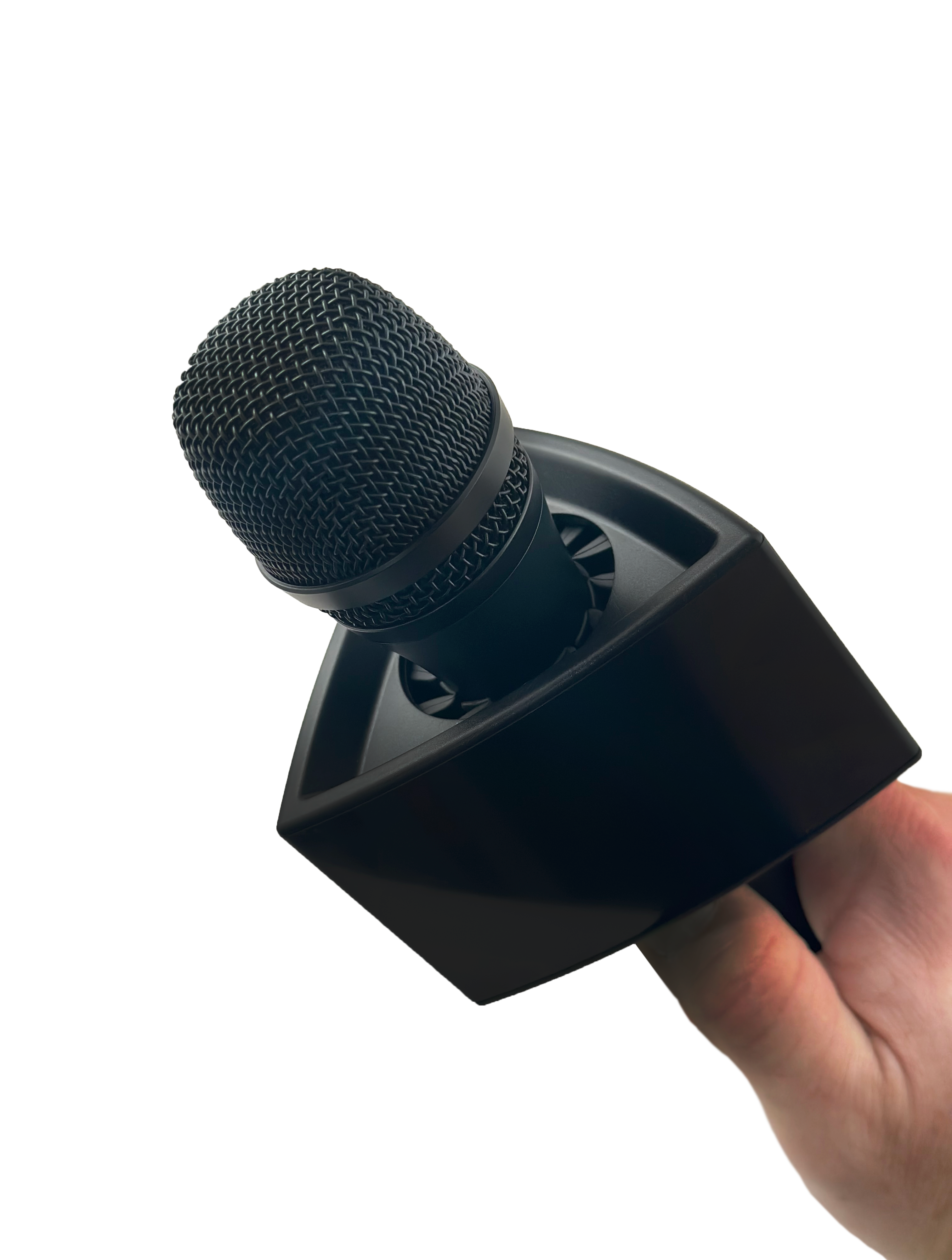 Triangular Black Microphone Flag