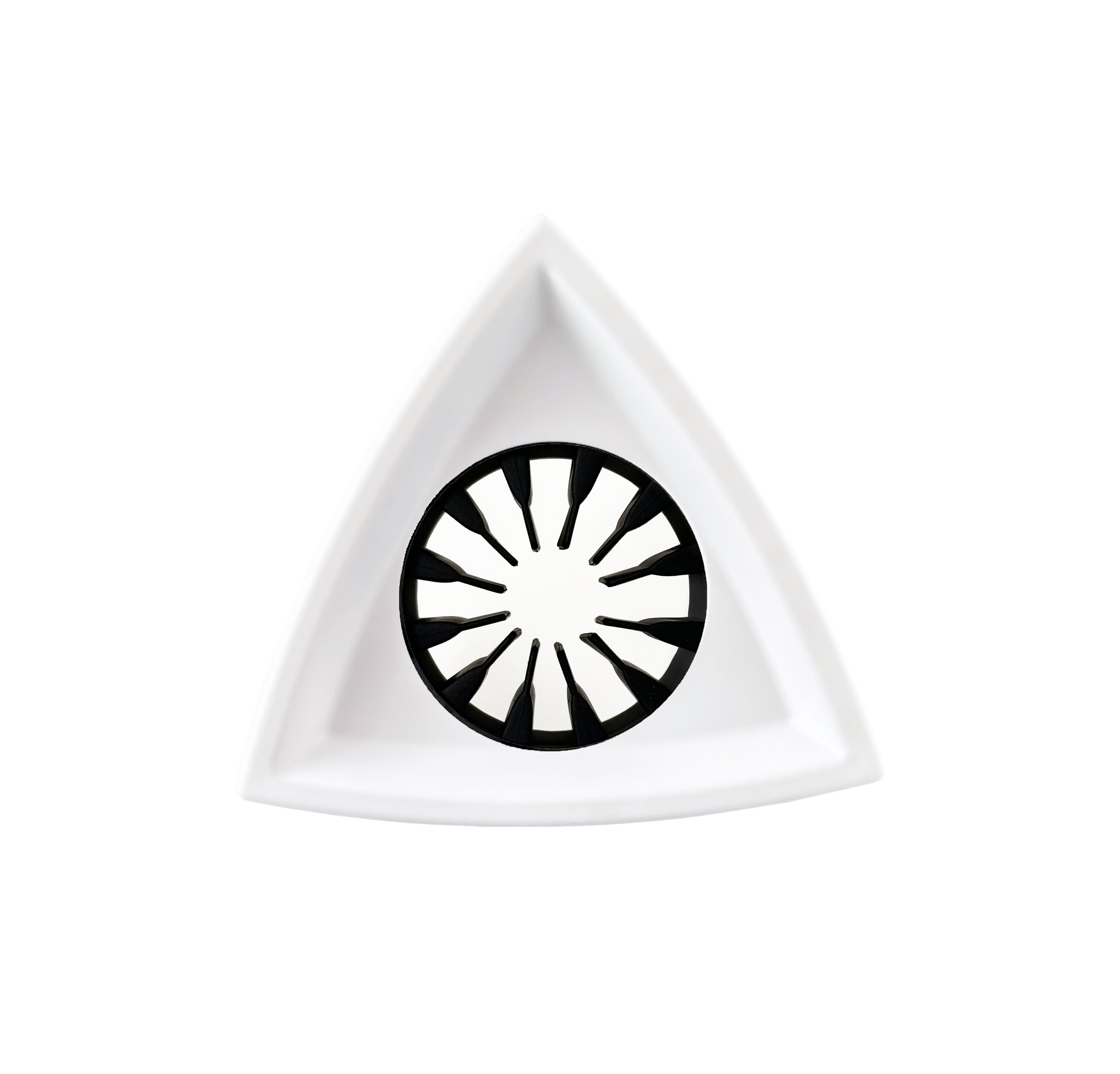 Triangular White Microphone Flag