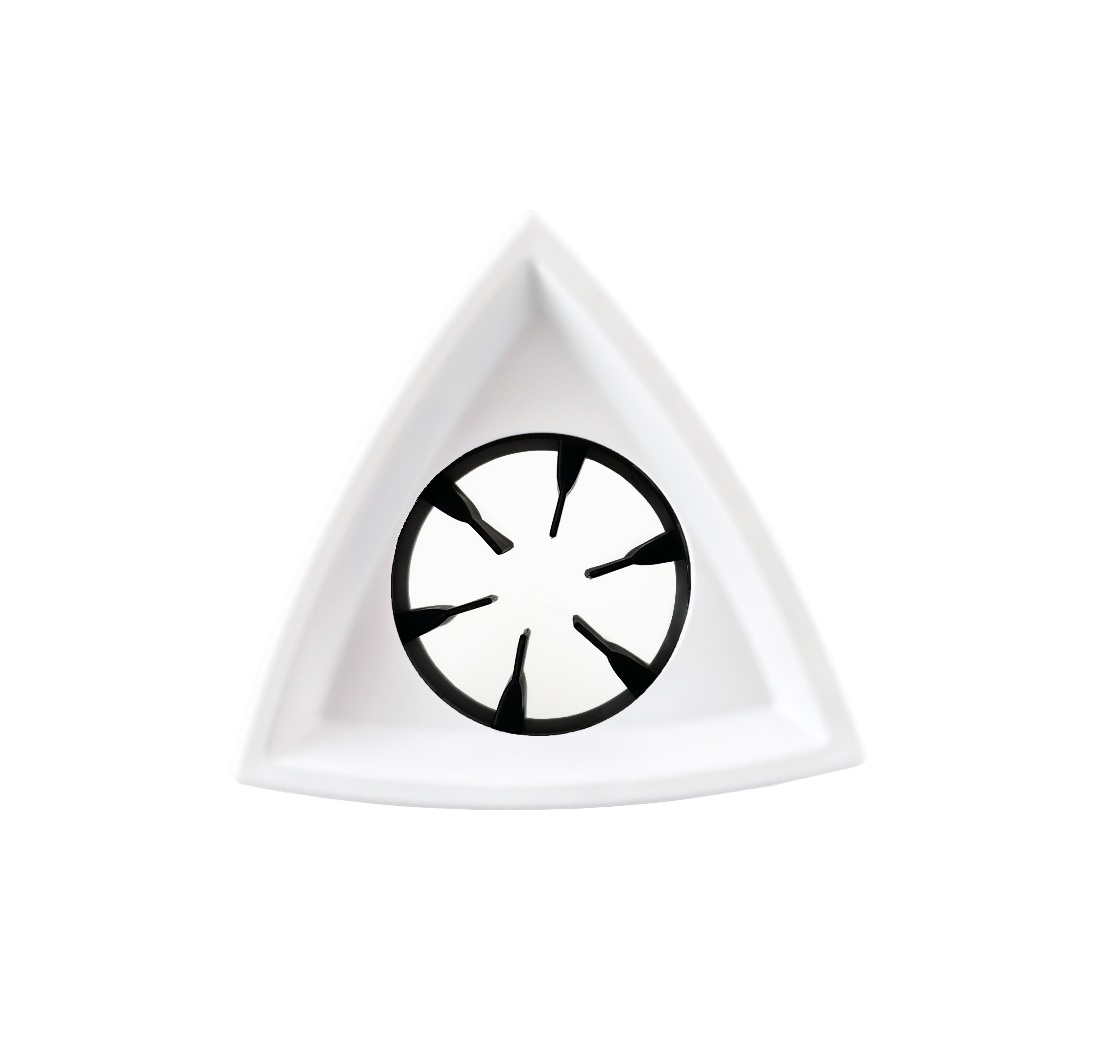 Triangular White Microphone Flag